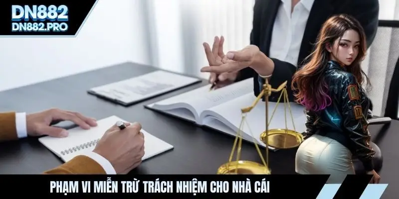 Phạm vi miễn trừ trách nhiệm cho nhà cái